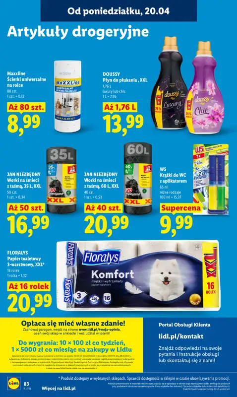 Lidl - gazetka promocyjna Oferta od poniedziałku od poniedziałku 20.04 do środy 22.04 - strona 86