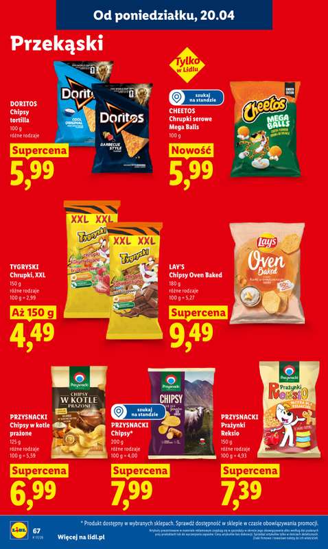 Lidl - gazetka promocyjna Oferta od poniedziałku od poniedziałku 20.04 do środy 22.04 - strona 70