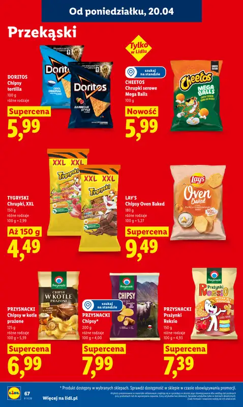 Lidl - gazetka promocyjna Oferta od poniedziałku od poniedziałku 20.04 do środy 22.04 - strona 70