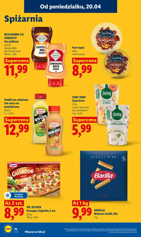 Lidl - gazetka promocyjna Oferta od poniedziałku od poniedziałku 20.04 do środy 22.04 - strona 76