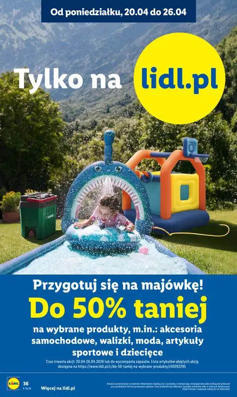 Lidl - gazetka promocyjna Oferta od poniedziałku od poniedziałku 20.04 do środy 22.04 - strona 36