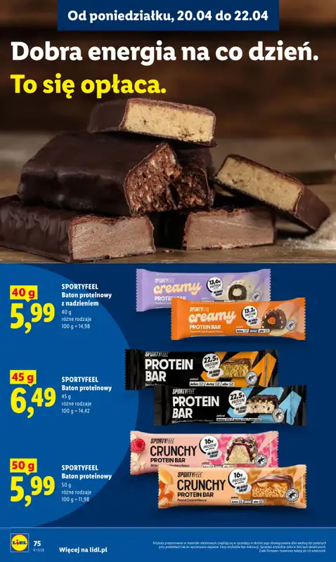 Lidl - gazetka promocyjna Oferta od poniedziałku od poniedziałku 20.04 do środy 22.04 - strona 78