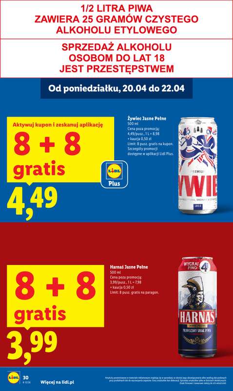 Lidl - gazetka promocyjna Oferta od poniedziałku od poniedziałku 20.04 do środy 22.04 - strona 30