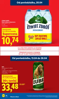 Lidl - gazetka promocyjna Oferta od poniedziałku od poniedziałku 20.04 do środy 22.04 - strona 28