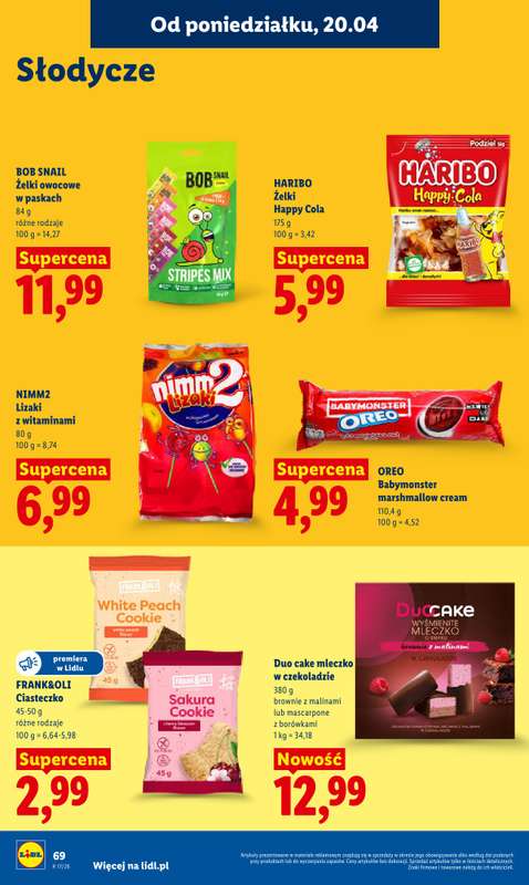 Lidl - gazetka promocyjna Oferta od poniedziałku od poniedziałku 20.04 do środy 22.04 - strona 72
