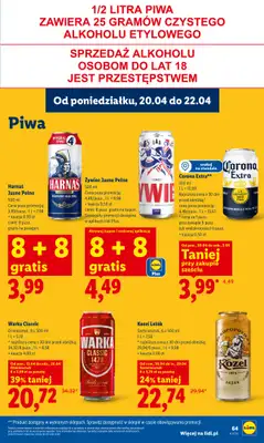 Lidl - gazetka promocyjna Oferta od poniedziałku od poniedziałku 20.04 do środy 22.04 - strona 67