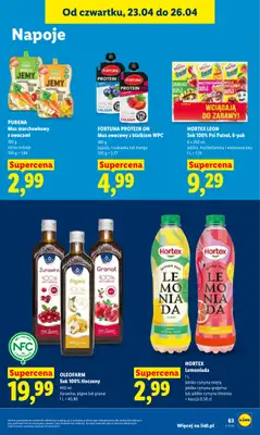 Lidl - gazetka promocyjna Oferta od czwartku od czwartku 23.04 do niedzieli 26.04 - strona 63