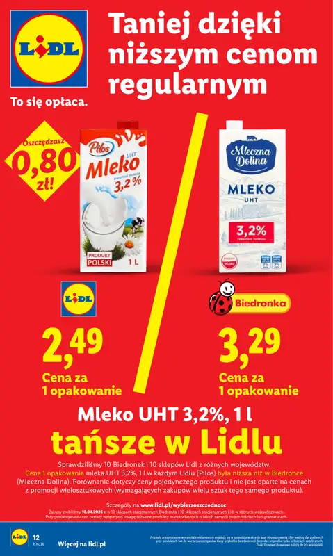 Lidl - gazetka promocyjna Oferta od czwartku od czwartku 23.04 do niedzieli 26.04 - strona 12