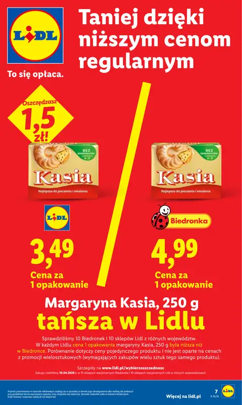 Lidl - gazetka promocyjna Oferta od czwartku od czwartku 23.04 do niedzieli 26.04 - strona 7