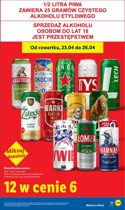 Lidl - gazetka promocyjna Oferta od czwartku od czwartku 23.04 do niedzieli 26.04 - strona 27