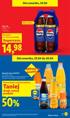 Lidl - gazetka promocyjna Oferta od czwartku od czwartku 23.04 do niedzieli 26.04 - strona 31