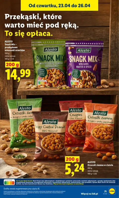 Lidl - gazetka promocyjna Oferta od czwartku od czwartku 23.04 do niedzieli 26.04 - strona 71