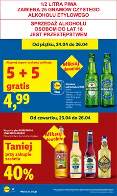 Lidl - gazetka promocyjna Oferta od czwartku od czwartku 23.04 do niedzieli 26.04 - strona 32