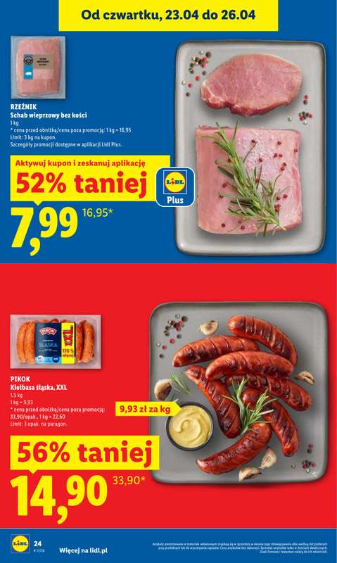 Lidl - gazetka promocyjna Oferta od czwartku od czwartku 23.04 do niedzieli 26.04 - strona 24