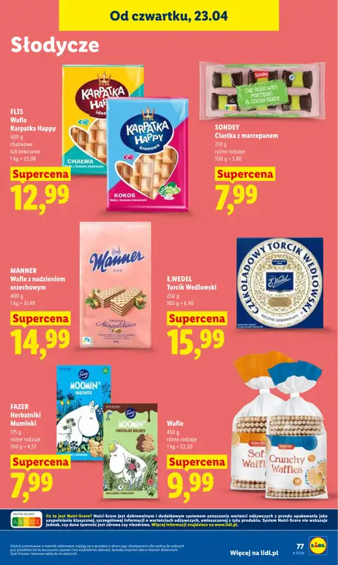 Lidl - gazetka promocyjna Oferta od czwartku od czwartku 23.04 do niedzieli 26.04 - strona 77
