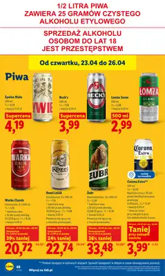 Lidl - gazetka promocyjna Oferta od czwartku od czwartku 23.04 do niedzieli 26.04 - strona 68