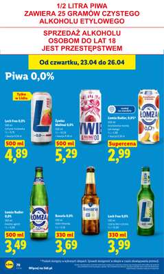 Lidl - gazetka promocyjna Oferta od czwartku od czwartku 23.04 do niedzieli 26.04 - strona 70
