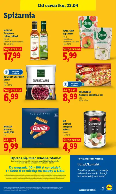 Lidl - gazetka promocyjna Oferta od czwartku od czwartku 23.04 do niedzieli 26.04 - strona 79