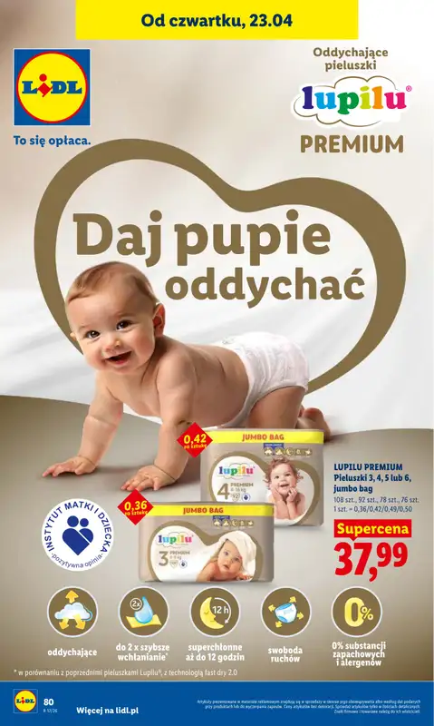 Lidl - gazetka promocyjna Oferta od czwartku od czwartku 23.04 do niedzieli 26.04 - strona 80
