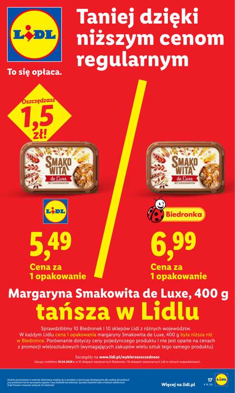 Lidl - gazetka promocyjna Oferta od czwartku od czwartku 23.04 do niedzieli 26.04 - strona 17