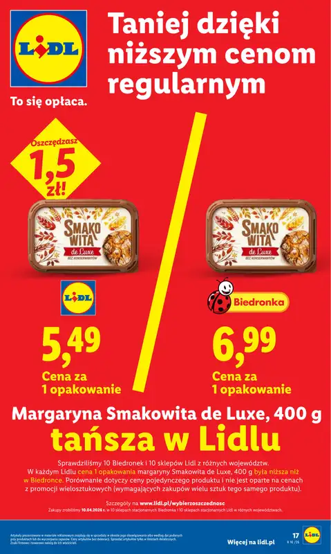 Lidl - gazetka promocyjna Oferta od czwartku od czwartku 23.04 do niedzieli 26.04 - strona 17