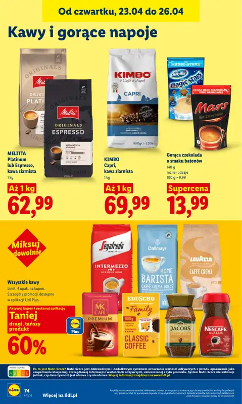 Lidl - gazetka promocyjna Oferta od czwartku od czwartku 23.04 do niedzieli 26.04 - strona 74
