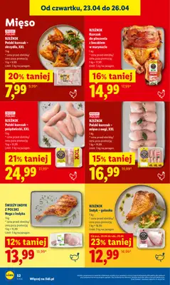 Lidl - gazetka promocyjna Oferta od czwartku od czwartku 23.04 do niedzieli 26.04 - strona 52