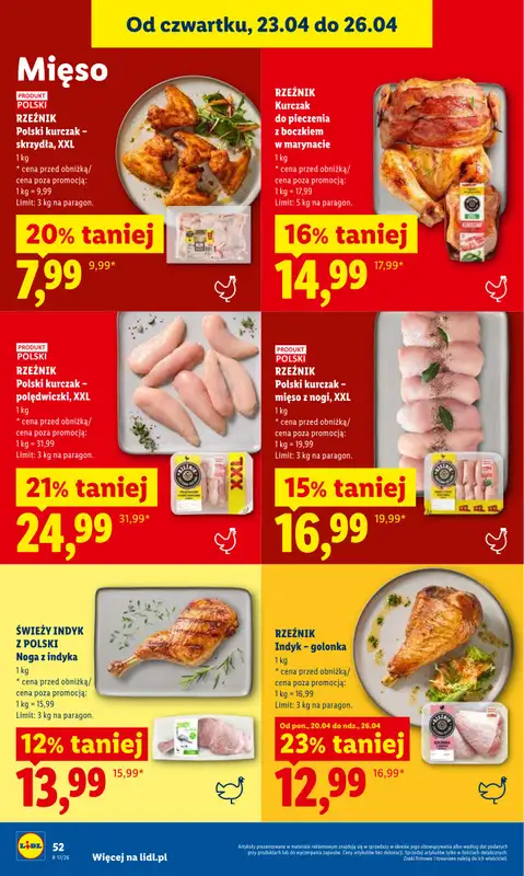 Lidl - gazetka promocyjna Oferta od czwartku od czwartku 23.04 do niedzieli 26.04 - strona 52