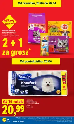 Lidl - gazetka promocyjna Oferta od czwartku od czwartku 23.04 do niedzieli 26.04 - strona 34