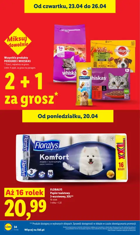 Lidl - gazetka promocyjna Oferta od czwartku od czwartku 23.04 do niedzieli 26.04 - strona 34