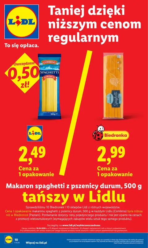 Lidl - gazetka promocyjna Oferta od czwartku od czwartku 23.04 do niedzieli 26.04 - strona 10