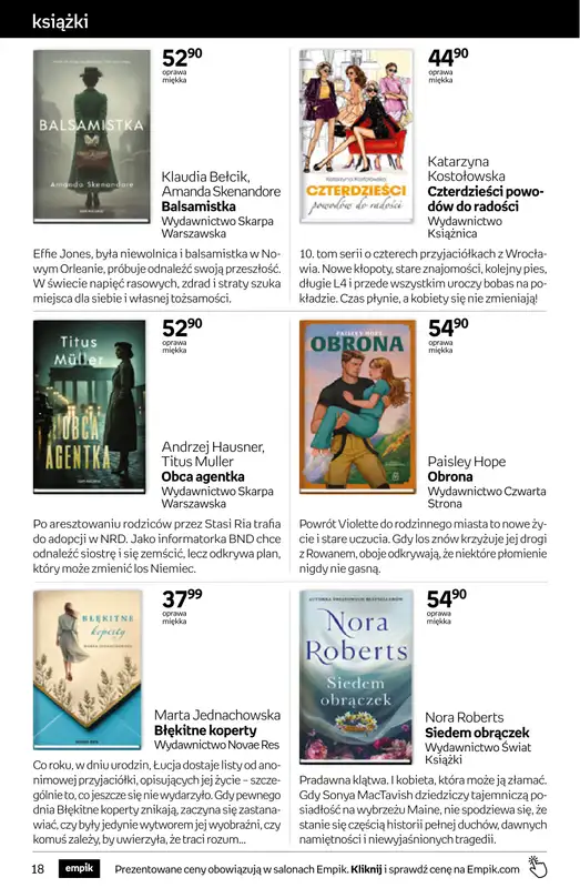 Empik - gazetka promocyjna Tom kultury: książki od środy 22.04 do wtorku 05.05 - strona 18