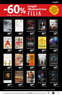Empik - gazetka promocyjna Tom kultury: książki od środy 22.04 do wtorku 05.05 - strona 19