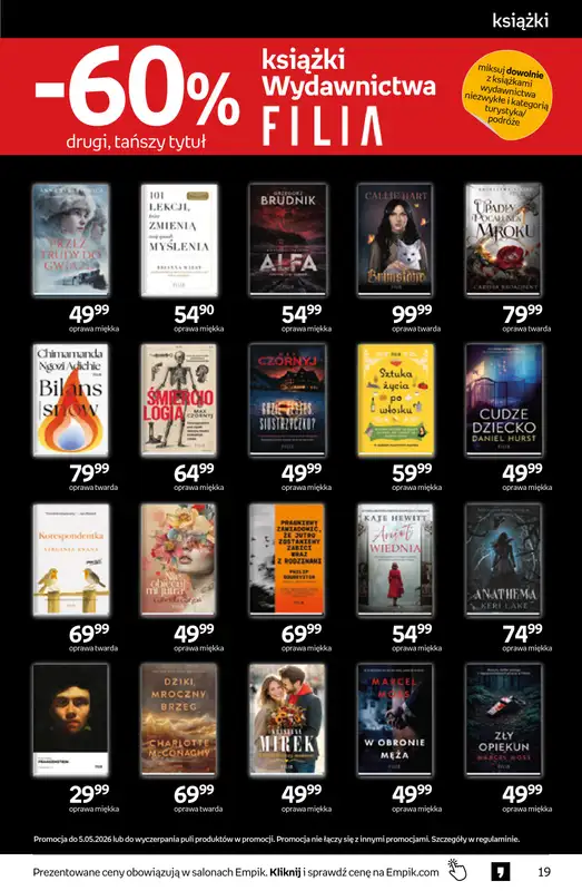 Empik - gazetka promocyjna Tom kultury: książki od środy 22.04 do wtorku 05.05 - strona 19