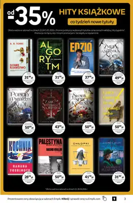 Empik - gazetka promocyjna Tom kultury: książki od środy 22.04 do wtorku 05.05 - strona 3