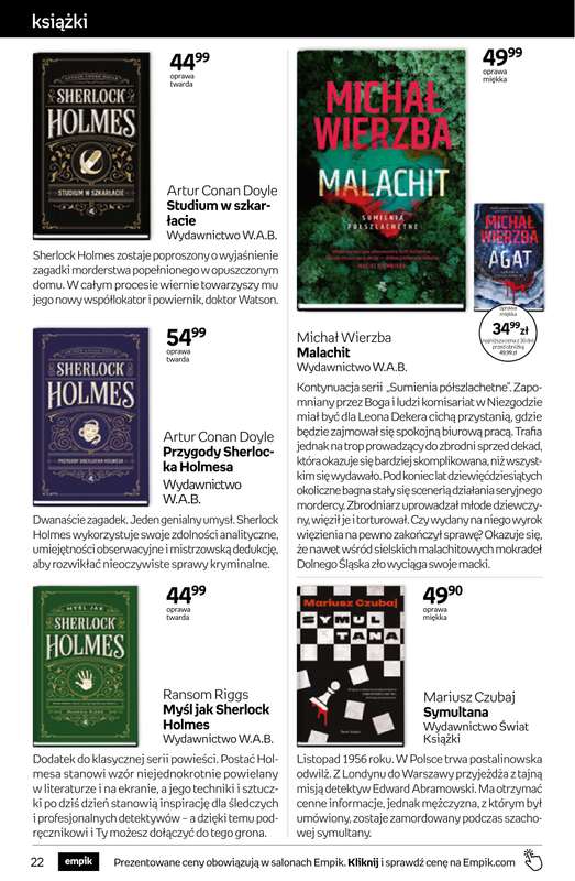 Empik - gazetka promocyjna Tom kultury: książki od środy 22.04 do wtorku 05.05 - strona 22