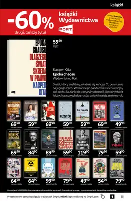 Empik - gazetka promocyjna Tom kultury: książki od środy 22.04 do wtorku 05.05 - strona 35