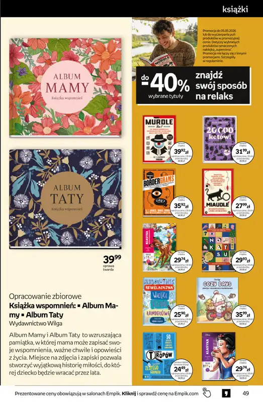 Empik - gazetka promocyjna Tom kultury: książki od środy 22.04 do wtorku 05.05 - strona 49