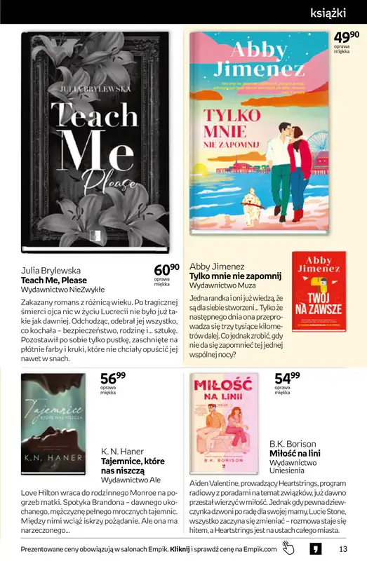 Empik - gazetka promocyjna Tom kultury: książki od środy 22.04 do wtorku 05.05 - strona 13