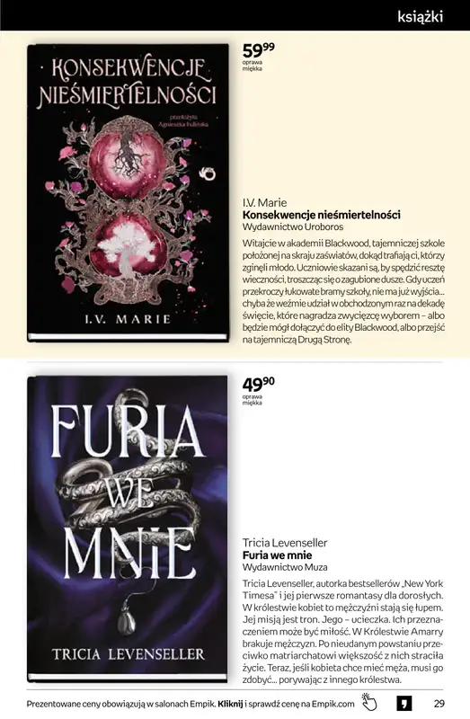 Empik - gazetka promocyjna Tom kultury: książki od środy 22.04 do wtorku 05.05 - strona 29