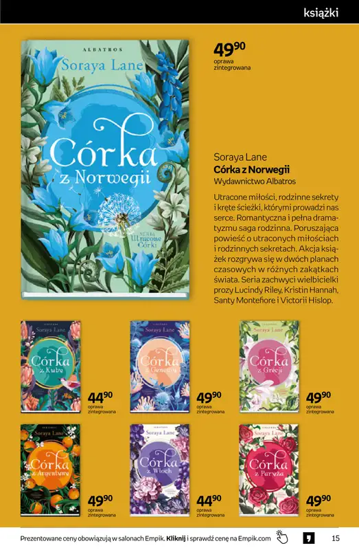 Empik - gazetka promocyjna Tom kultury: książki od środy 22.04 do wtorku 05.05 - strona 15