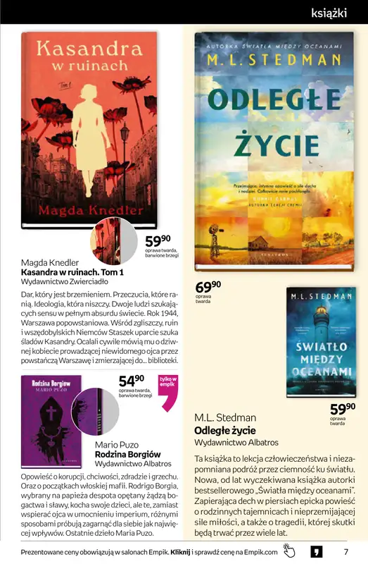 Empik - gazetka promocyjna Tom kultury: książki od środy 22.04 do wtorku 05.05 - strona 7