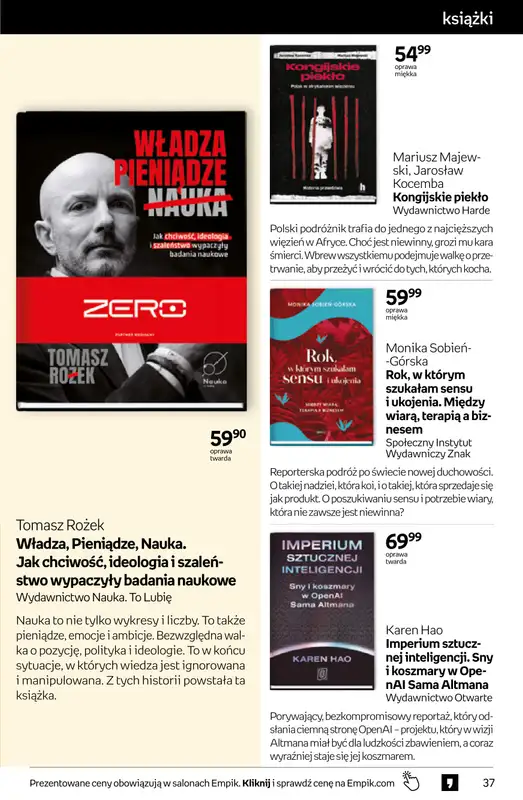 Empik - gazetka promocyjna Tom kultury: książki od środy 22.04 do wtorku 05.05 - strona 37