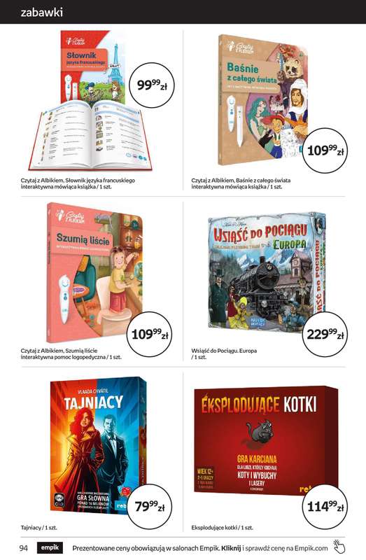 Empik - gazetka promocyjna Tom kultury: zabawki od środy 22.04 do wtorku 05.05 - strona 20