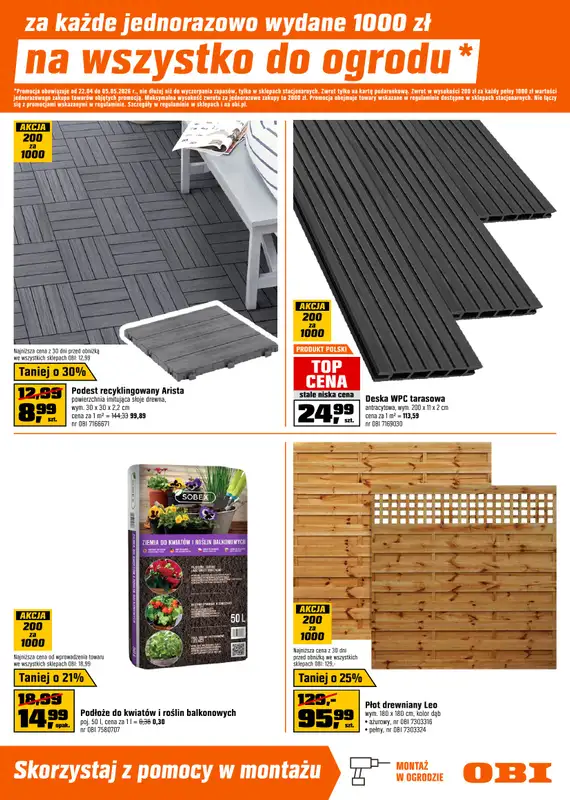 OBI - gazetka promocyjna Gazetka od środy 22.04 do wtorku 05.05 - strona 7