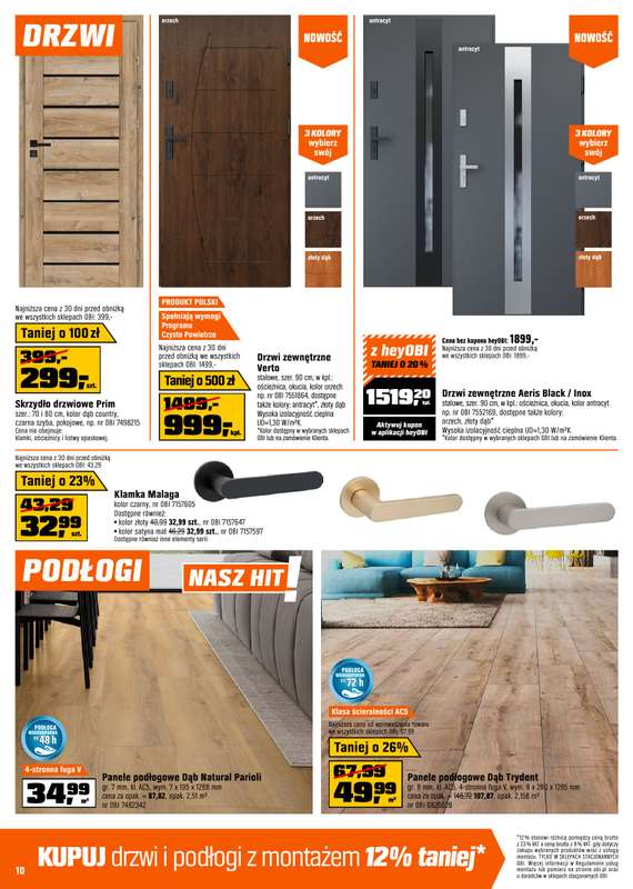 OBI - gazetka promocyjna Gazetka od środy 22.04 do wtorku 05.05 - strona 10