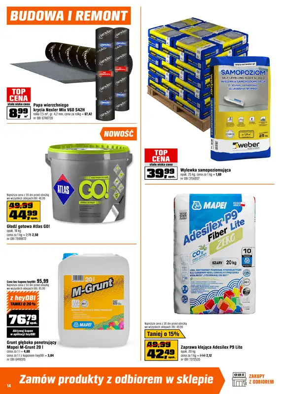 OBI - gazetka promocyjna Gazetka od środy 22.04 do wtorku 05.05 - strona 14
