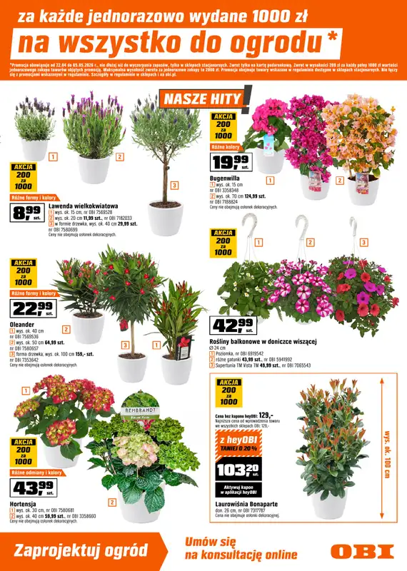 OBI - gazetka promocyjna Gazetka od środy 22.04 do wtorku 05.05 - strona 3