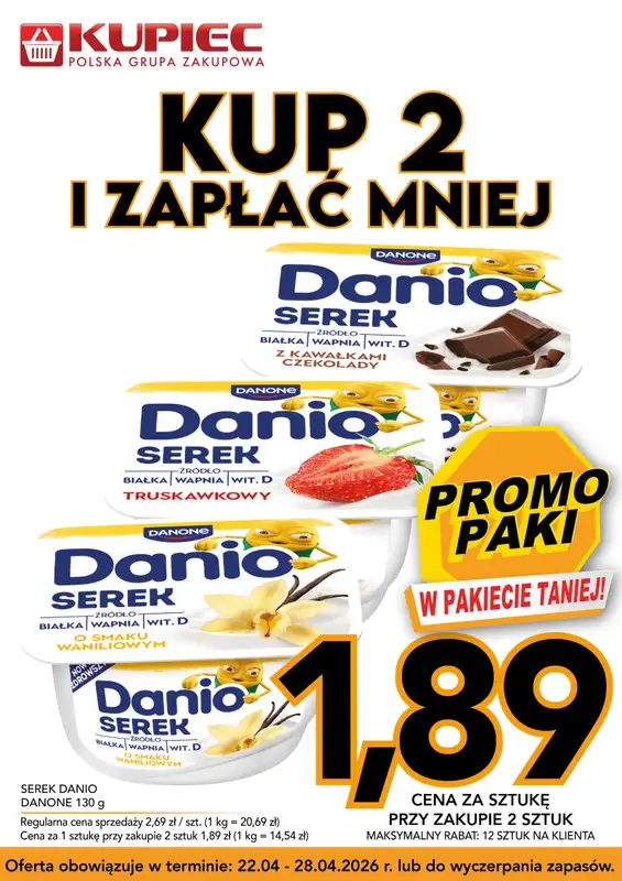 Kupiec - gazetka promocyjna Promopaki od środy 22.04 do wtorku 28.04 - strona 3