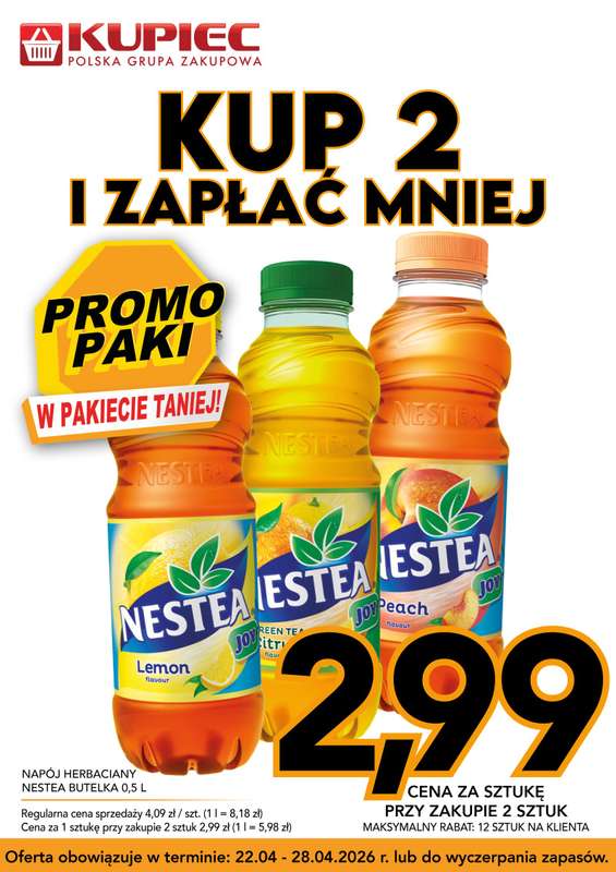 Kupiec - gazetka promocyjna Promopaki od środy 22.04 do wtorku 28.04 - strona 7